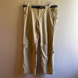 EASTERN MOUNTAIN SPORTS Tan Nylon Hiking Pants